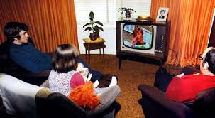 Image result for watching tv in the 70s